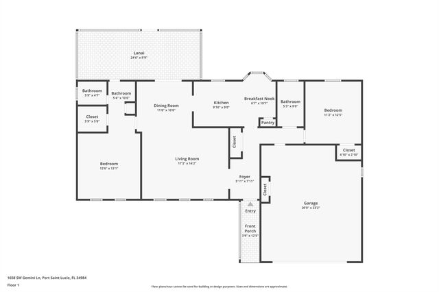 1658 SW Gemini Lane, Port St Lucie, FL 34984