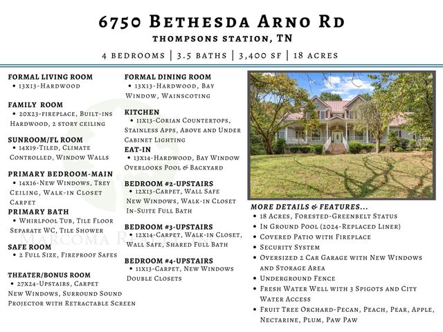 6750 Bethesda Arno Rd, Thompsons Station, TN 37179