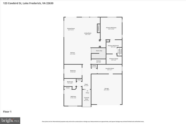 123 COWBIRD ST, Lake Frederick, VA 22630