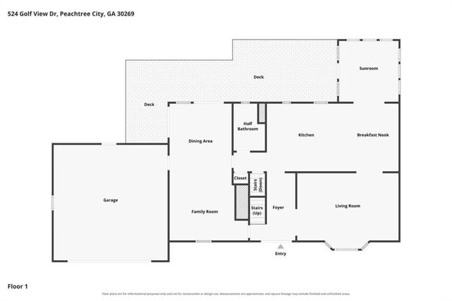 524 Golfview Dr, Peachtree City, GA 30269