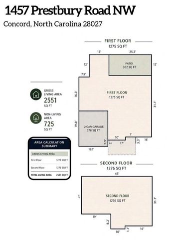 1457 Prestbury Road NW, Concord, NC 28027