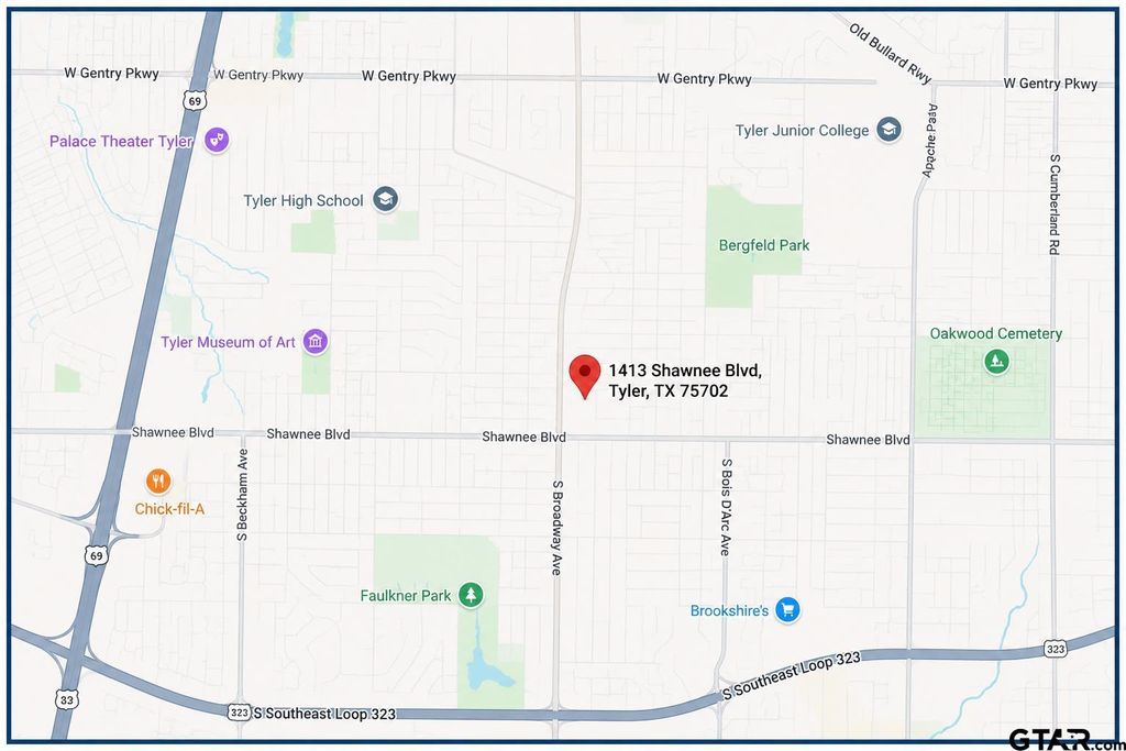 1413 Shawnee Blvd, Tyler, TX 75702