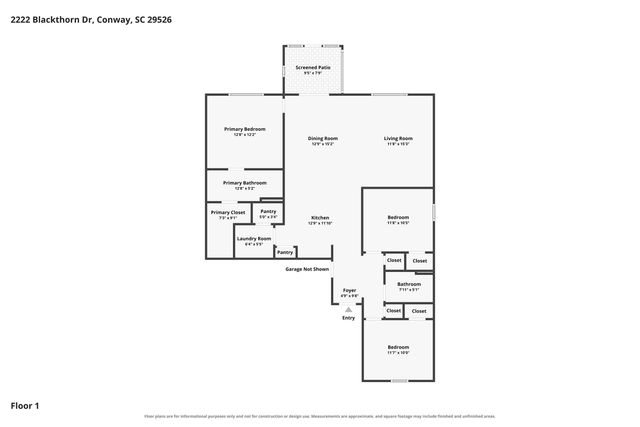 2222 Blackthorn Dr., Conway, SC 29526