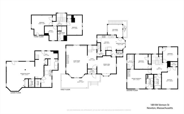 189 Mount Vernon St, Newton, MA 02465
