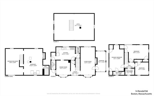14 Rendall Road, Boston, MA 02132