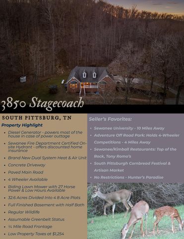 3850 Stagecoach Road, South Pittsburg, TN 37380