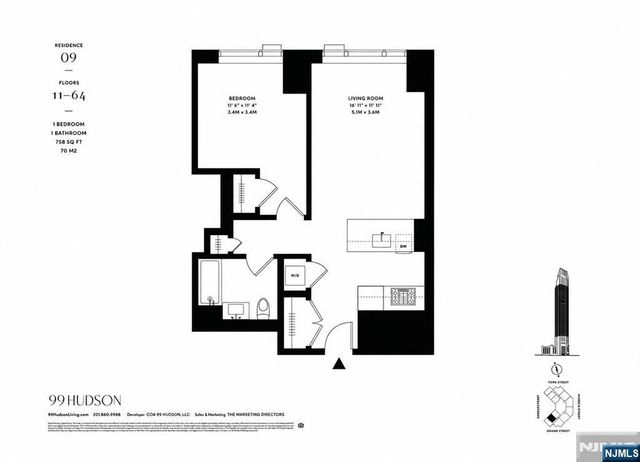 99 Hudson Street 2309, Jersey City, NJ 07302