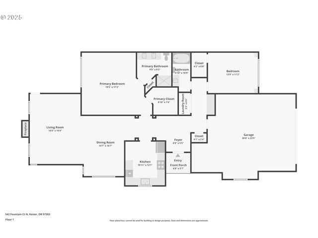 542 FOUNTAIN Ct N, Keizer, OR 97303