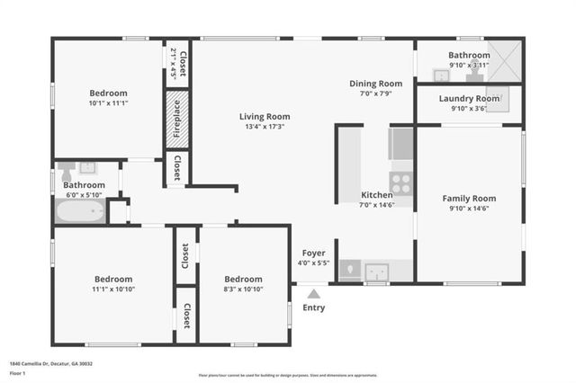 1840 Camellia Drive, Decatur, GA 30032