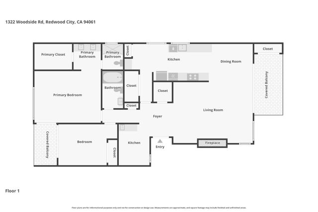 1322 Woodside Road, Redwood City, CA 94061