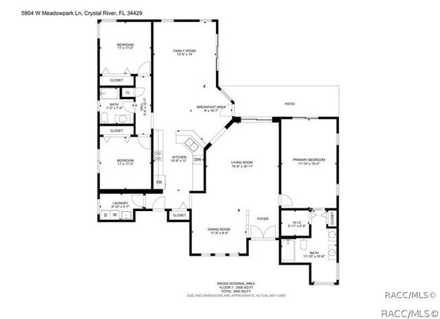 5904 W MEADOWPARK Lane, Crystal River, FL 34429