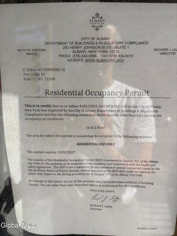 645 Myrtle Avenue, Albany, NY 12208