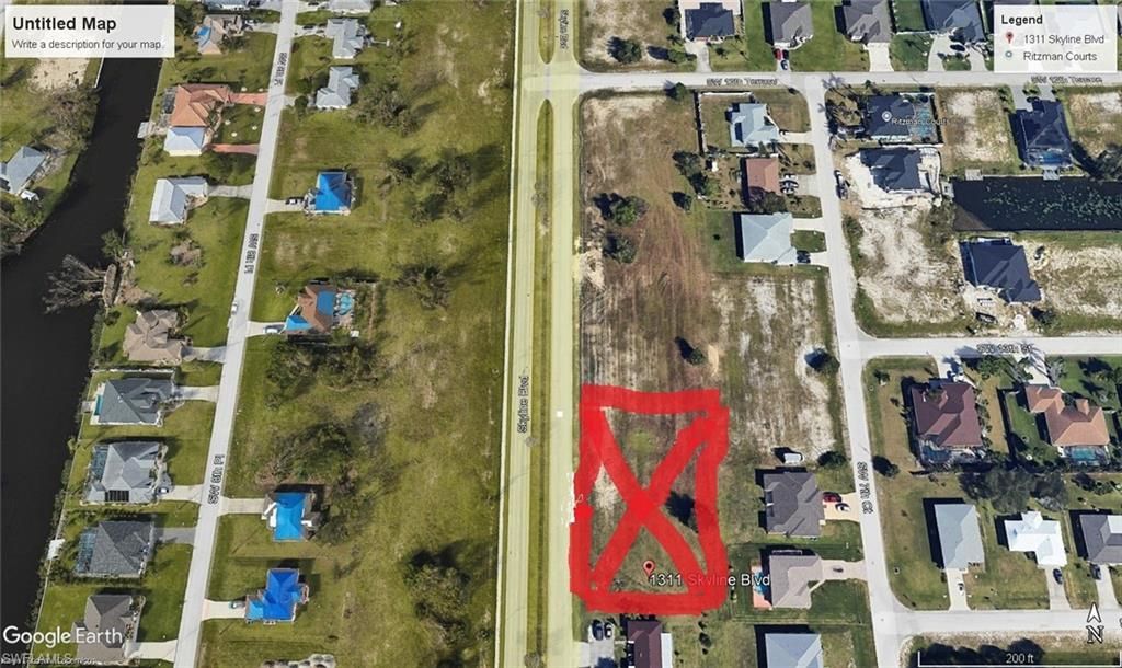 1307+1311 Skyline BLVD, CAPE CORAL, FL 33991 — exterior