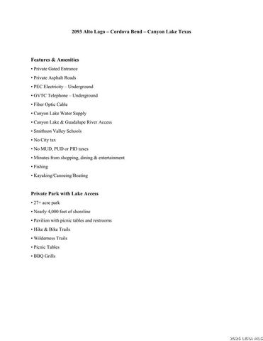 2093 Alto Lago, Canyon Lake, TX 78133