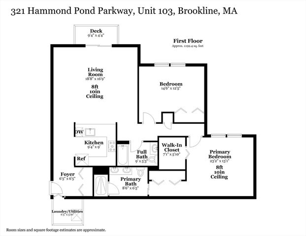 321 Hammond Pond Pkwy 103, Brookline, MA 02467