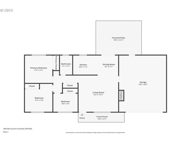 7402 Sw LOCUST St, Portland, OR 97223