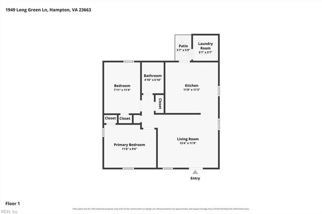 1949 Long Green LN, Hampton, VA 23663