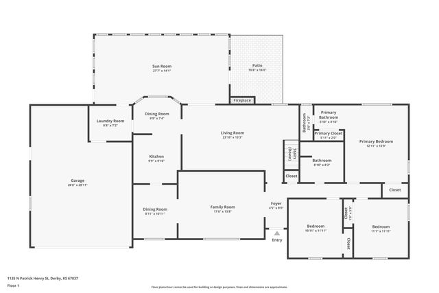 1135 N Patrick Henry St, Derby, KS 67037