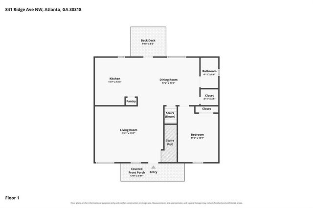 841 Ridge Avenue NW, Atlanta, GA 30318