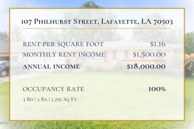 107 Philhurst Street, Lafayette, LA 70503