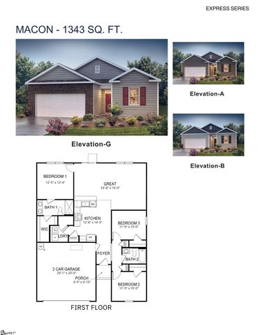 937 Kerwood Street, Wellford, SC 29385