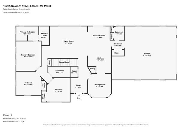 12285 Downes Street, Lowell, MI 49331