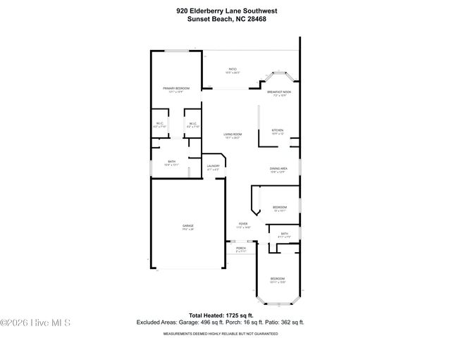 920 Elderberry Lane SW, Sunset Beach, NC 28468