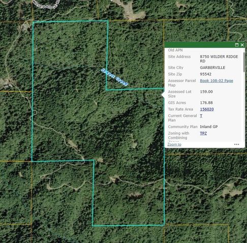 8750 Wilder Ridge Road, Ettersburg, CA 95542