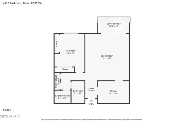 453 S PARKCREST -- 412, Mesa, AZ 85206