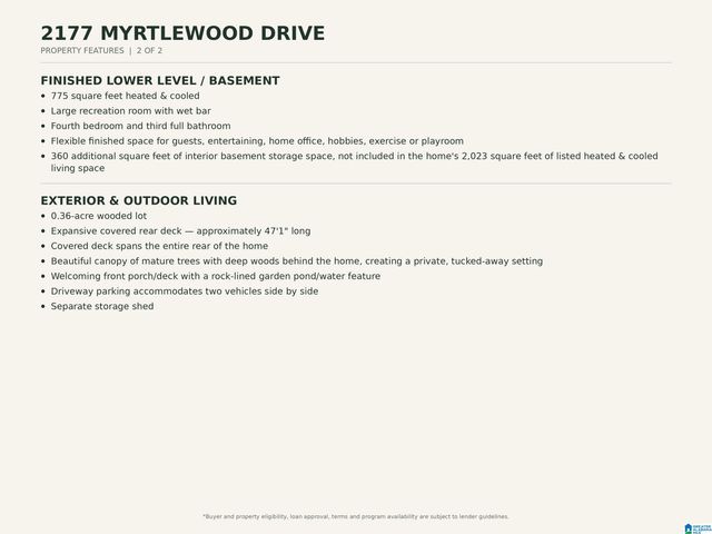 2177 MYRTLEWOOD DRIVE, Hoover, AL 35216