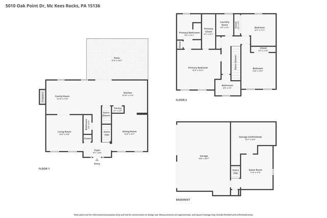 5010 Oak Point Drive, Kennedy Twp, PA 15136