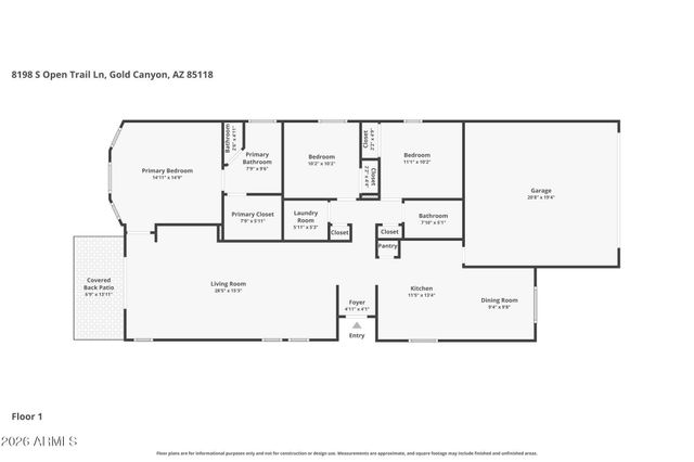 8198 S OPEN TRAIL Lane, Gold Canyon, AZ 85118