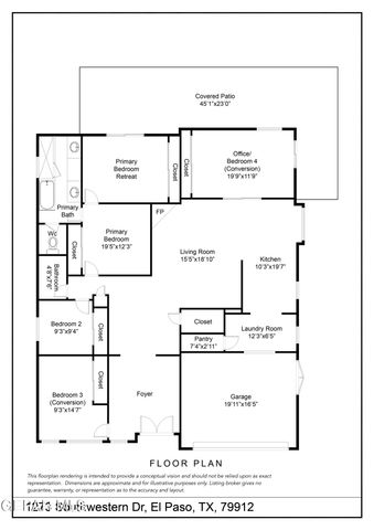 1273 SOUTHWESTERN Drive, El Paso, TX 79912