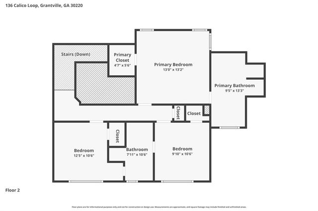 136 Calico Loop, Grantville, GA 30220