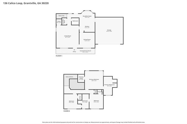 136 Calico Loop, Grantville, GA 30220