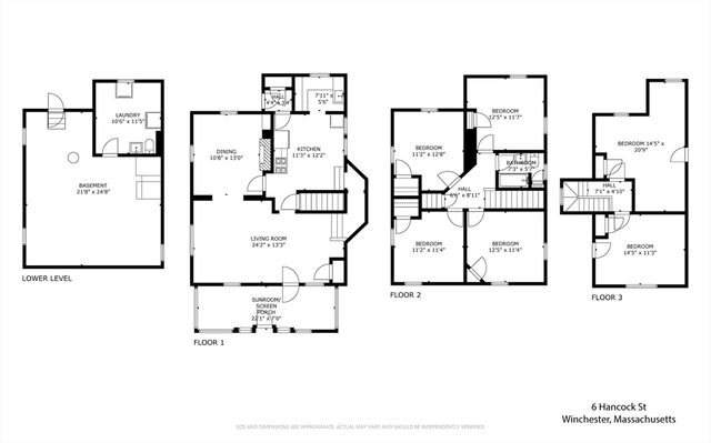 6 Hancock St, Winchester, MA 01890