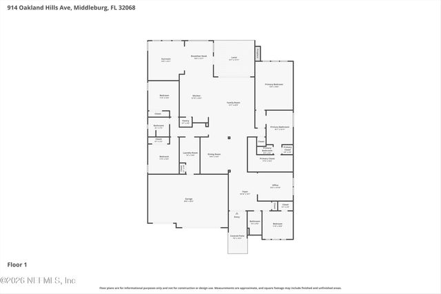 914 OAKLAND HILLS Avenue, Middleburg, FL 32068
