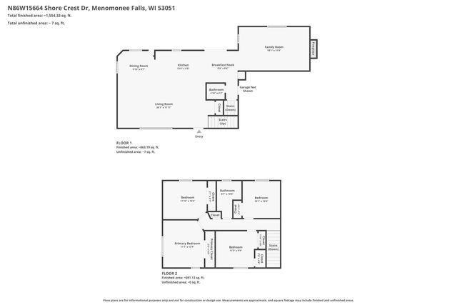 N86W15664 Shore Crest DRIVE, Menomonee Falls, WI 53051