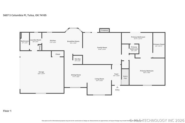 5706 S Columbia Place, Tulsa, OK 74105