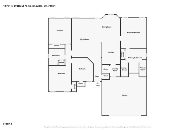 11731 E 119th Street North, Collinsville, OK 74021