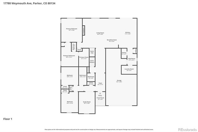 17780 Weymouth Avenue, Parker, CO 80134