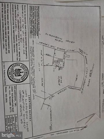 1497 ALGONQUIN CT, Finksburg, MD 21048
