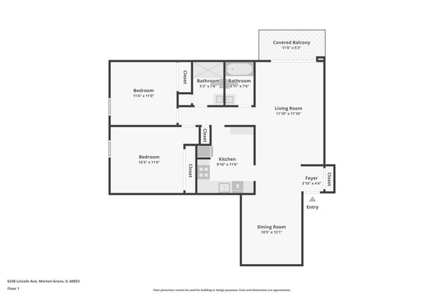 6330 Lincoln Avenue 3C, Morton Grove, IL 60053