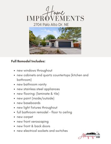 2704 Palo Alto Drive NE, Albuquerque, NM 87112