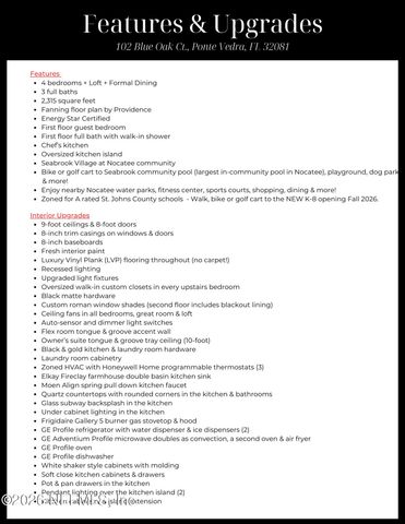 102 BLUE OAK Court, Ponte Vedra, FL 32081