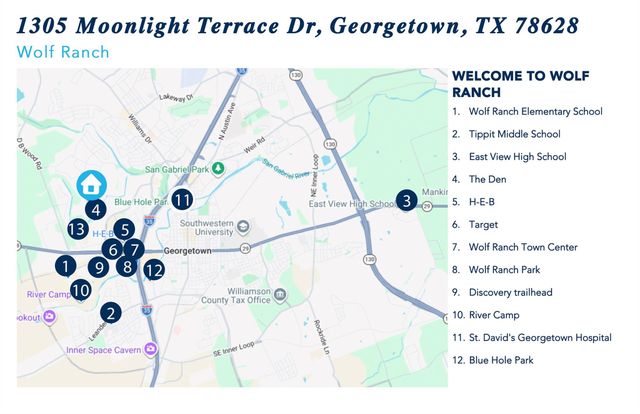 1305 Moonlight Terrace DR, Georgetown, TX 78628