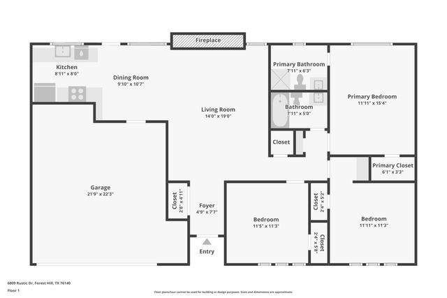 6809 Rustic Drive, Forest Hill, TX 76140