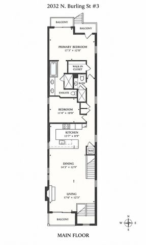 2032 N BURLING Street 3, Chicago, IL 60614