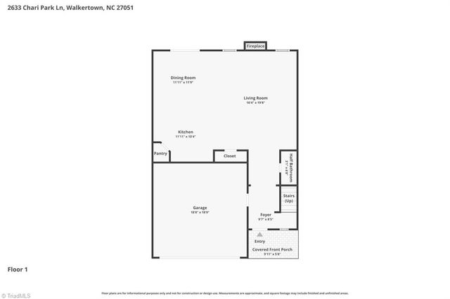 2633 Chari Park Lane, Walkertown, NC 27051