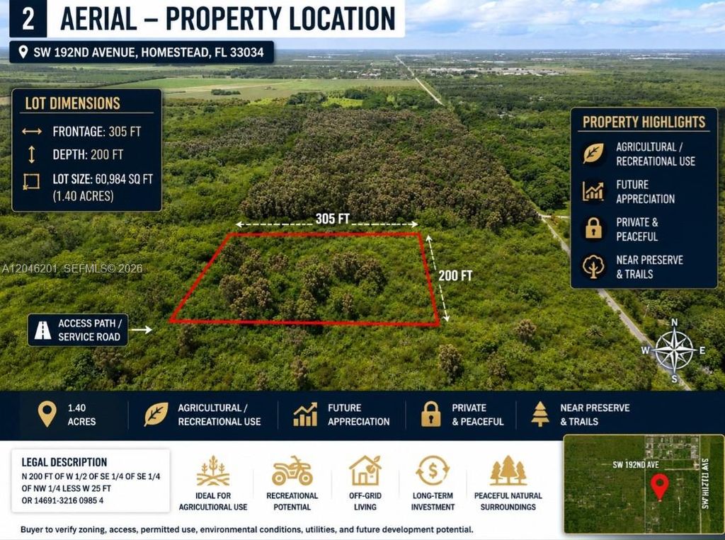 SW 192nd Avenue, Homestead, FL 33034